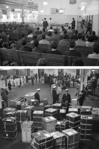 Salle immigration Pier 21; La salle de bagages au Quai 21 (1965)